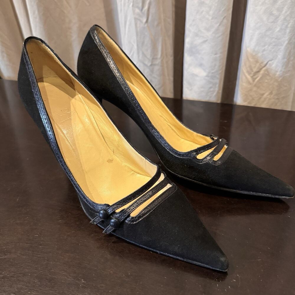 Vintage 90’s Boccaccini Suede Sexy Pumps 39 Made In Italy